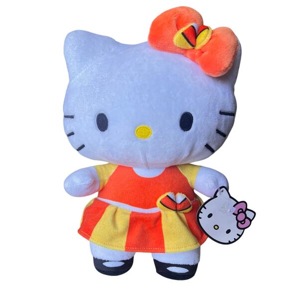 Hello Kitty Sanrio Halloween 2023 Candy Corn Dress 10in Stuffed Animal Plush - Picture 1 of 5